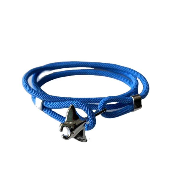 2022 New Design Devil Fish Charms Fish Shaped charm Bracelet Manta fish bracelet