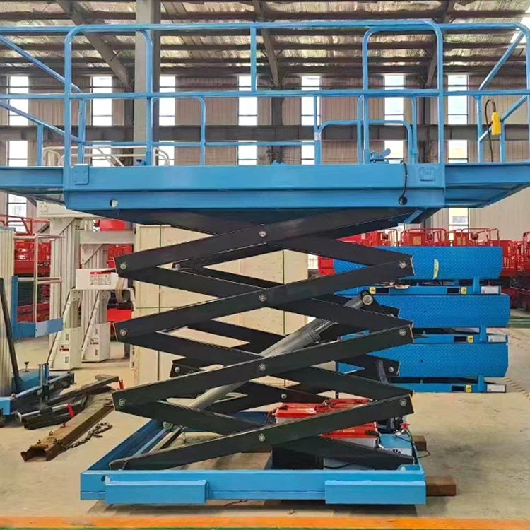 Stationary Small Scissor Hydraulic Table Lift Electric Warehouse Hydraulic Lift Platform
