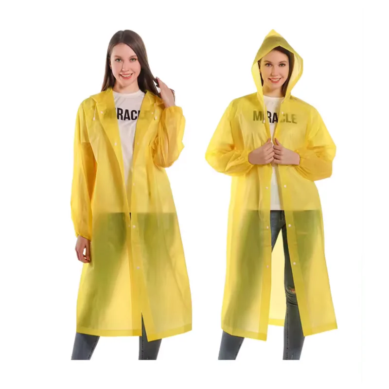 Factory Customize Logo Print Recycled Rain Poncho Reusable Pink Rain Coat Rain Jacket Waterproof Poncho Raincoat For Women