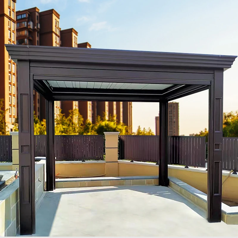 Manufacture Outdoor Retractable Pergola Gazebo 3x4 Heavy Duty Party Tent Shading for Pergolas Chinese Pavilion