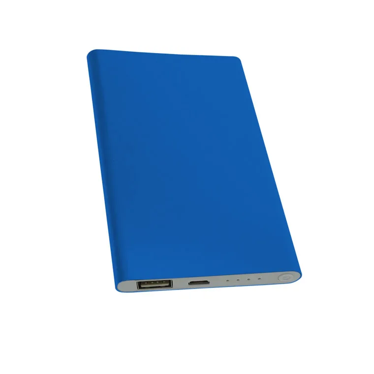 Hot Selling Slim Power Bank with High Capacity 4000mAh Polymer Battery for cell phone portable charger MOQ 10pcs logo branded