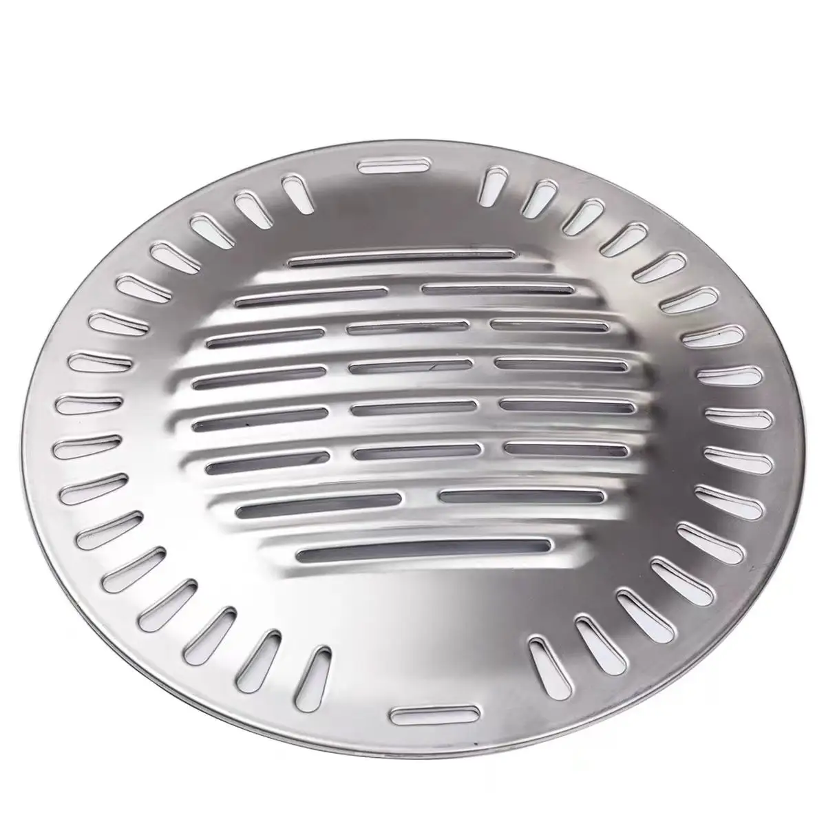 Factory Supply 295mm Commercial Korea Bbq Hot Plate Pan Stainless Steel Round Grill Grate Non Stick