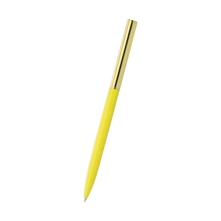 Premium stationery gift set 3 pieces silm ball pen black refill ink pen gold part ballpoint pen