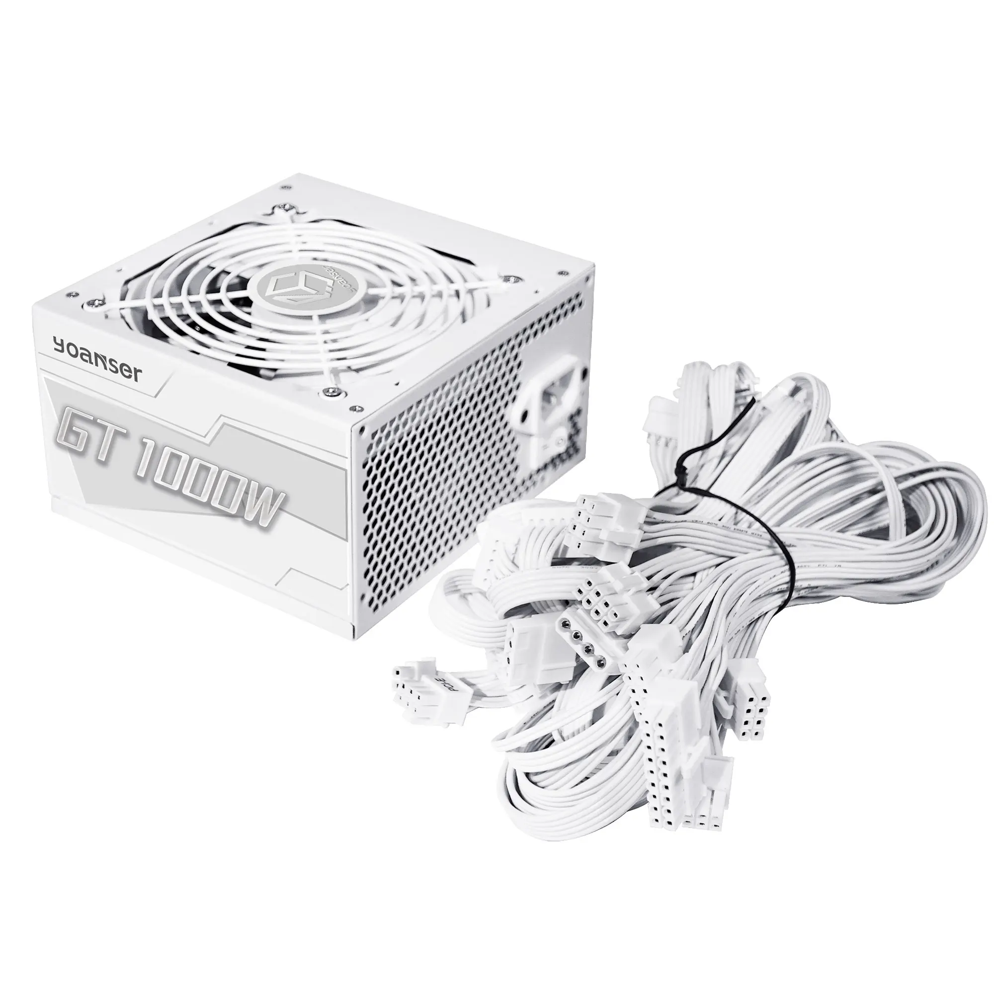 White Atx 80plus gold Efficiency GPU ATX Gaming PC Power Supply 1000W AC100-240V