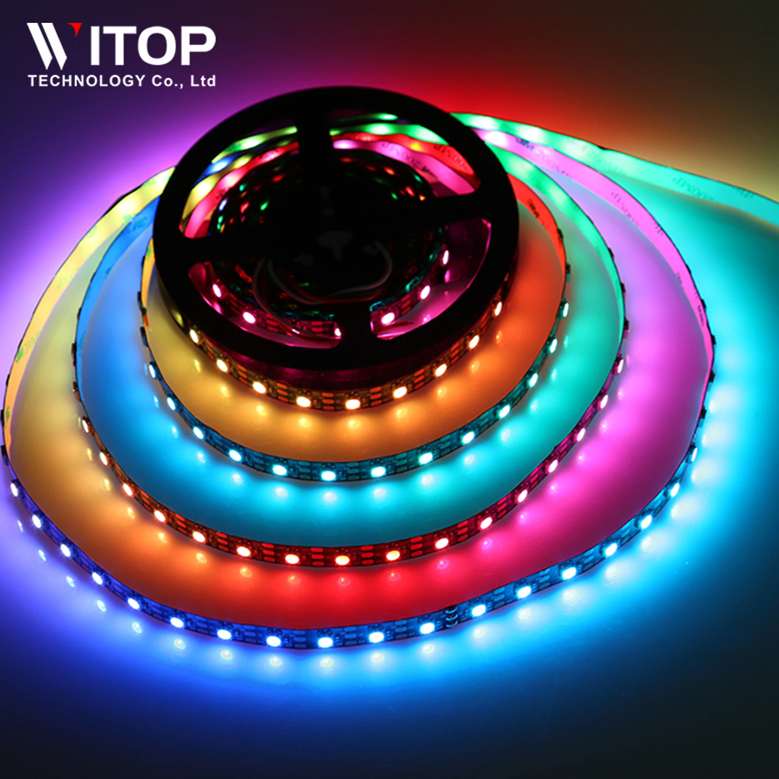 Wholesale DMX512 digital addressable ucs512 UCS512C3 strips lighting pixel LED Tape 3535RGB 12MM dmx 512 light led strip