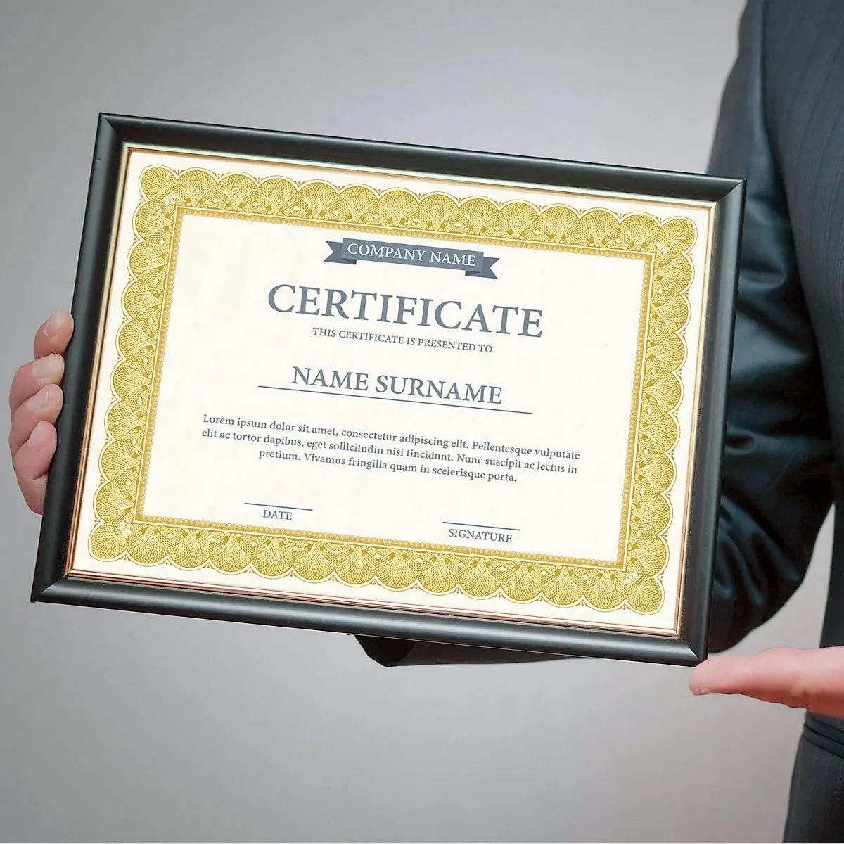 Elite Gold and White Parchment Certificate Paper Diplomas Paper Printing for School Graduation
