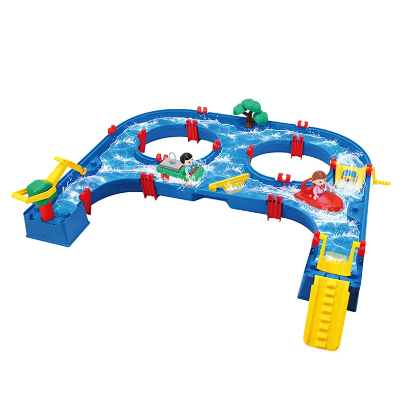 57PCS Water park educational summer play water track table games toy for kids
