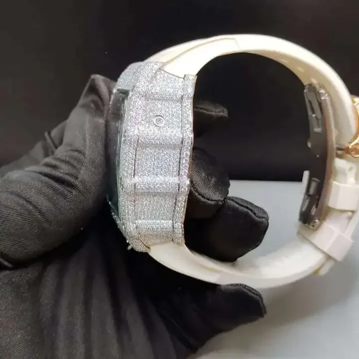 Top Quality VVS Diamond Watch for Unisex with Automatic Moissanite Watch for Men Available at Affordable Price