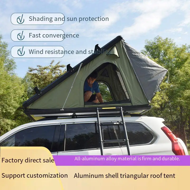 New Soft Shell Aluminum Roof Tent Roof Top Portable Camping Tent 4x4 4wd Roof Top Tents