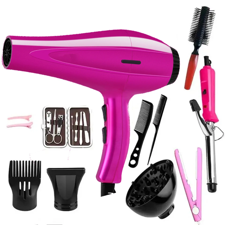 Professional One Step Hair Care Tools 2000w Hair Dryer Lightweight Hair Blow Dryer With Hot Cold Air Strong Wind Quick Dry