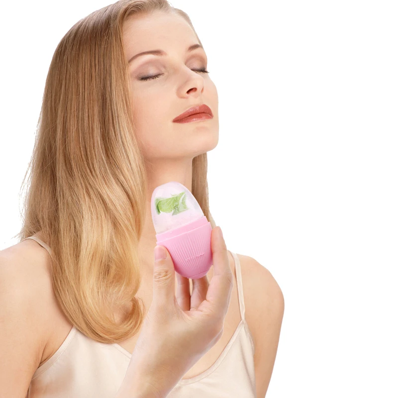 Skincare Cube Mold Massager Silicone Ice Globes Face Depuffer Eye Roller For Puffy Eyes Face Women