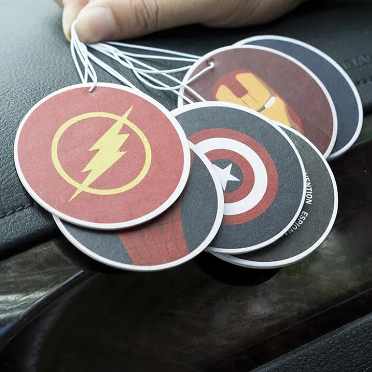 2021 Top One Car Air Freshener Auto Hanging Perfume Paper With China Promotion Gifts Card Packaging Custom Design Decoration