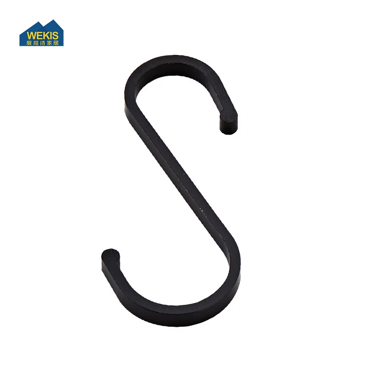 Bathroom Storage Hanging S Shape Space Aluminum Metal Wire S Hook Storage Accessories