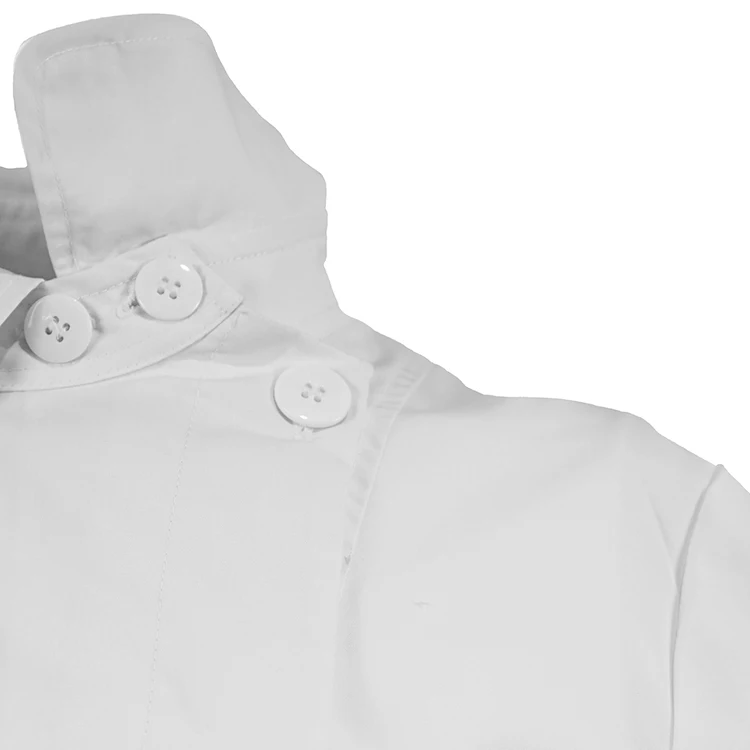 Лучшее качество белое платье для медсестры лабораторные пальто с коротким рукавом униформа больницы