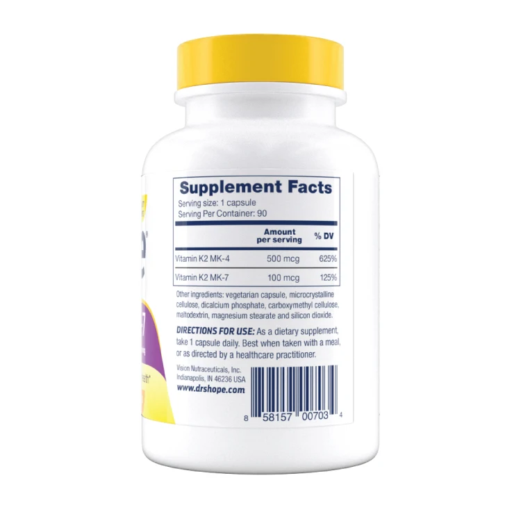 
MK4 + MK7 Vitamin K2 dietary supplement 