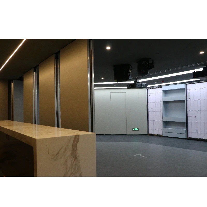 Office Divider Automatic Partition Wall Movable With Partition Door Electrical MDF Wall Panel LED Screens Room Dividers