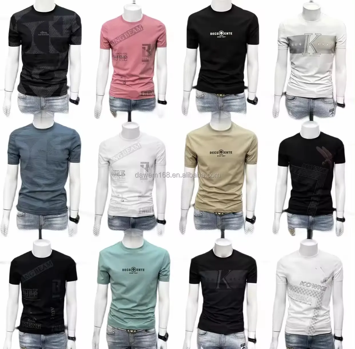 Высококачественная хлопчатобумажная футболка высокого качества Мужская с принтом логотипа на заказ одежда коротким рукавом