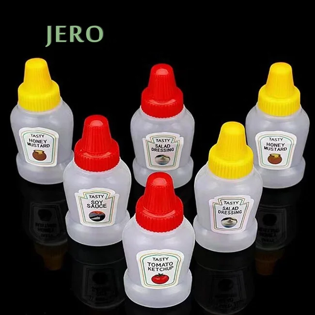 Mini sauce bottles squeeze tomato BBQ sauce honey squeeze bottle with twist cap squeeze bottle sauce food grade