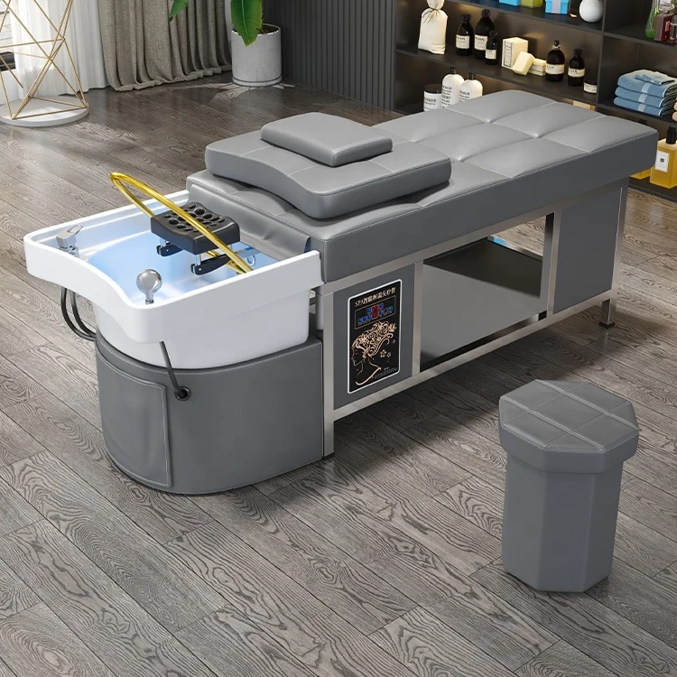 Factory custom Ceramic basin Beauty Hair Salon massage table thai Shampoo Bed