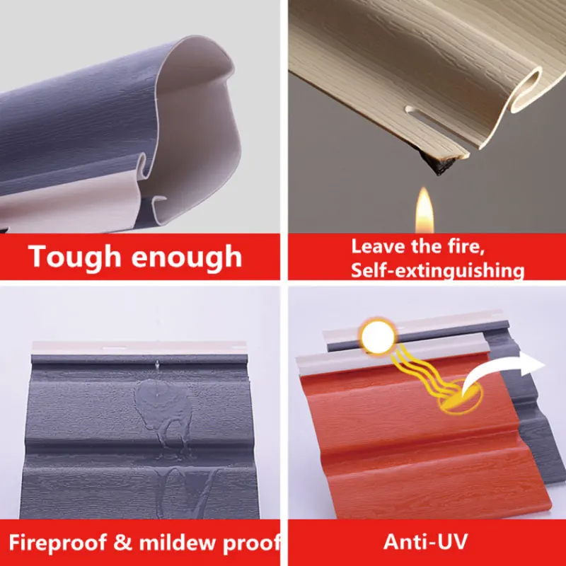 Durable Building Materials PVC Vinyl Shake  Siding For Outdoor House Construction Exterior