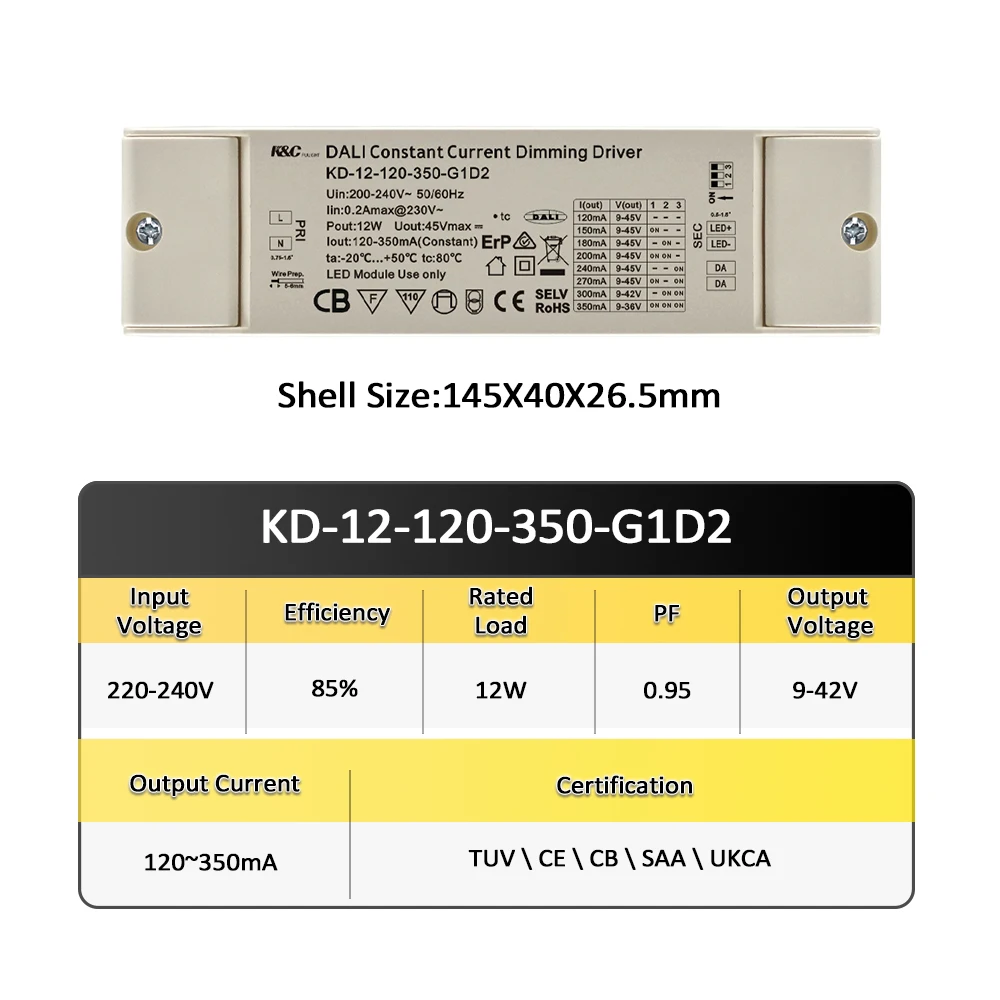 KC Led Driver Manufacturer 9-42V Constant Voltage Mini Led Wall Adapter Bulb Ultra Thin Led Driver