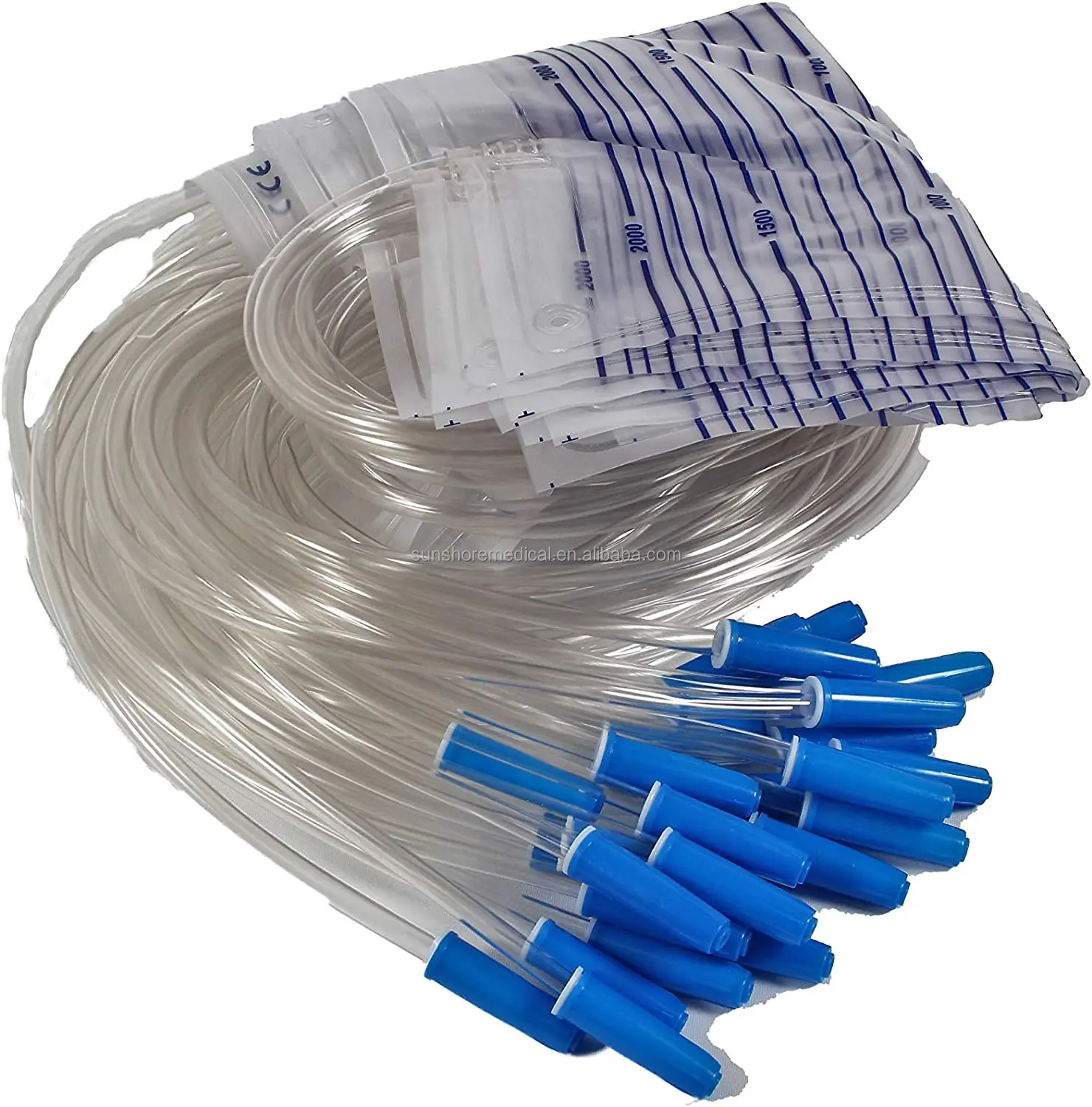 Low Price PVC 2000ml Urine Collection Bag Factory CE ISO Approved with Push Pull /T-Tap Valve and Hook