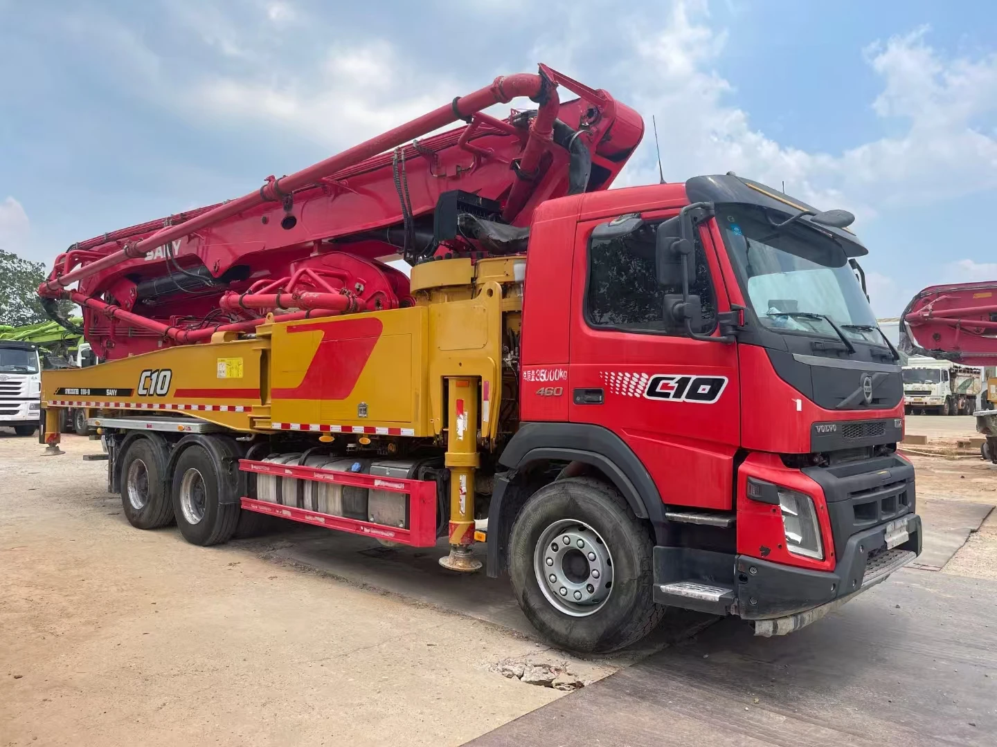 High Performance Concrete Machinery 21 Years Sany Volvo 51m Vertical Delivery Distance Used Concrete Pump Trucks