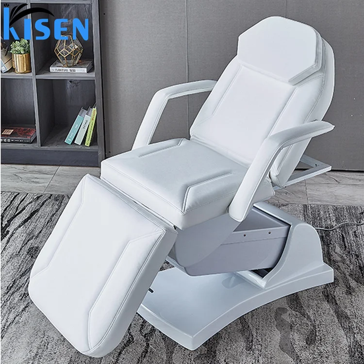 Kisen beauty bed equipment China factory electronic luxury massage table electric beauty salon facial bed with one motor