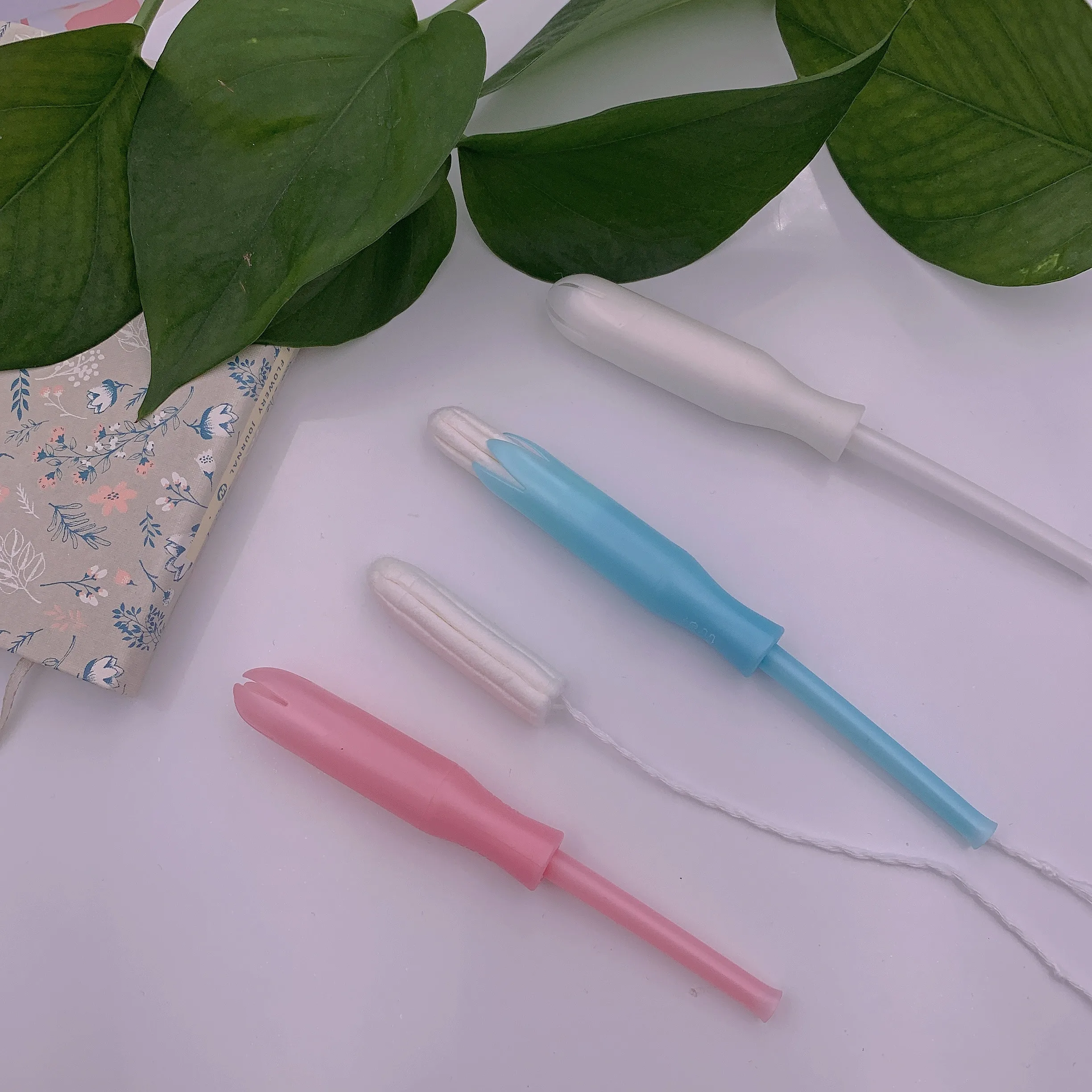 2022 disposable organic cotton tampons 100 cotton applicator tampons