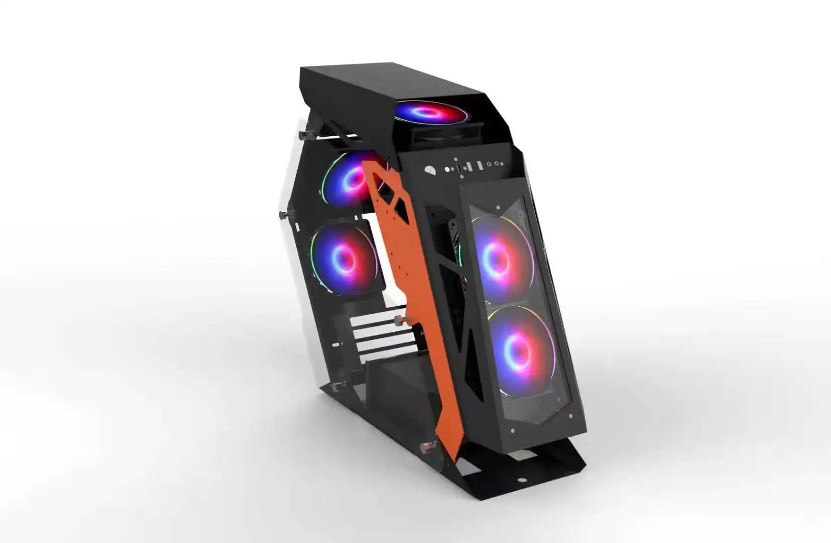  Закаленное стекло для бара E-sport Интернет-кафе с цветовой моделью RGB свет игровая компьютерный корпус блок питания ATX M-ATX игра