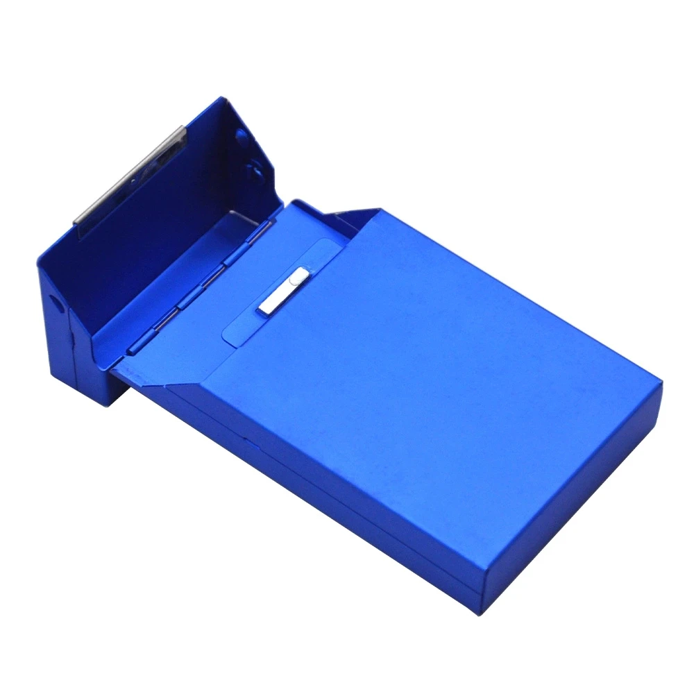 Thin Fashion Pipe Creative Personality Cigarette Case Slim Metal Box Aluminum Gift Box Mini Cigarette Box