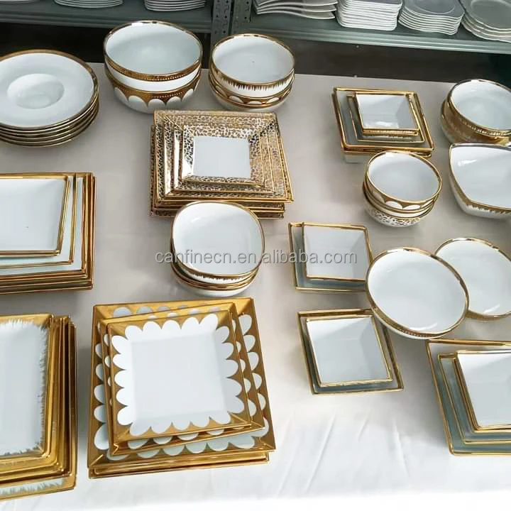 Cheap Factory Price high end dinner set sell by ton,dinner set china