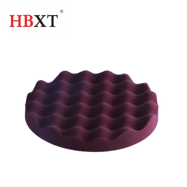 7' 180mm Blue Finish Polishing  Pads Microfiber Pad Waffle Buffing Pads, Foam Polish Pad for Compounding, polish and waxing