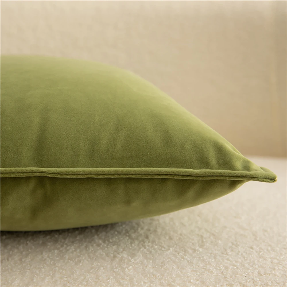 Custom size Velvet throw pillowcase for hotel All Seasons throw pillow Linen Pillowcase set cushion cover with Zip