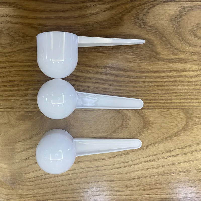 Plastic protein milk powder spoon 12g 24ml 25ml round bottom measuring Scoop White clear