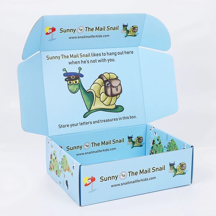 Candle ecommerce packaging recyclable E flute corrugated cardboard custom shipping box mailers