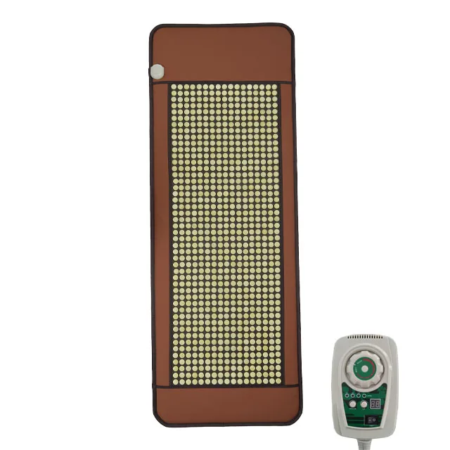Jade far infrared heating magnetic therapy mattress gold jade massage health care mat single bed use