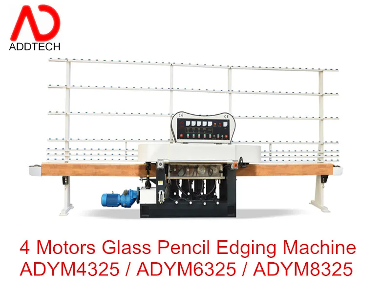 Four motor pencil edge glass pencil round grinding machine in South America