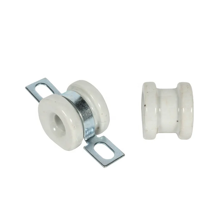 Baler Parts Vintage  White Ceramic Spool Insulator For Agricultural Machinery