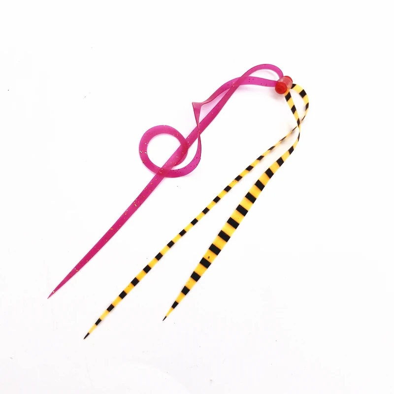 Fishing Silicone Skirt Assist hook jigging hook Jig head fishing hook lure skirt trailers integrated Spinnerbait Buzzbait