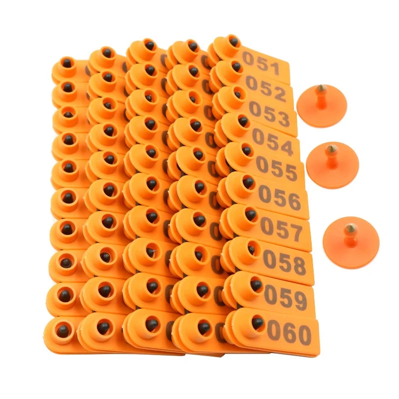 Customize Copper Metal Head TPU Animal Earring Tags Laser Goat and Sheep Ear Tag