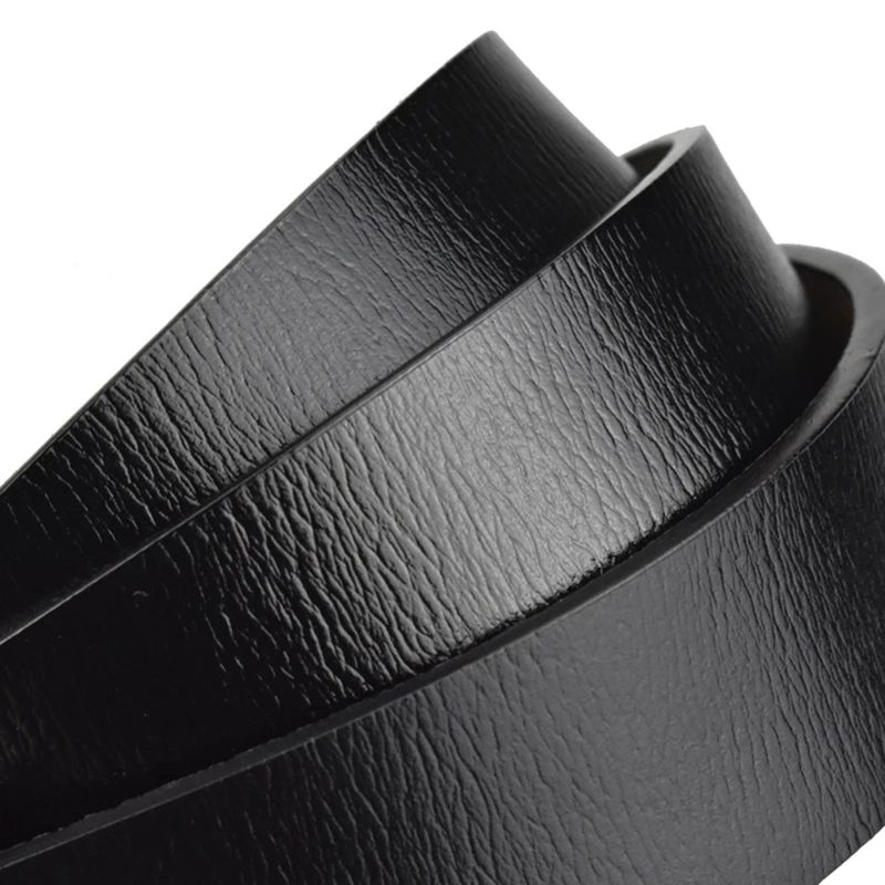 Hot Selling Fashion Men Belt PU leather Flat Buckle High Quality Leather Belt