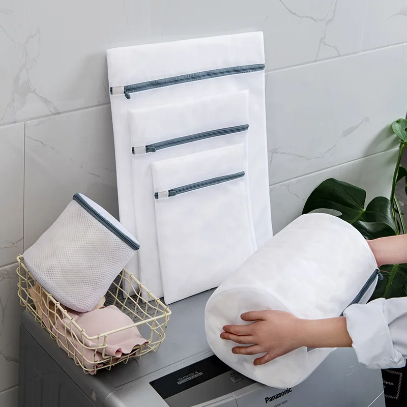 
Set of 7 Mesh Laundry Bags with Zip Lock-for Laundry,Blouse, Hosiery, Stocking, Underwear, Bra and Lingerie, Travel Laundry Bag 