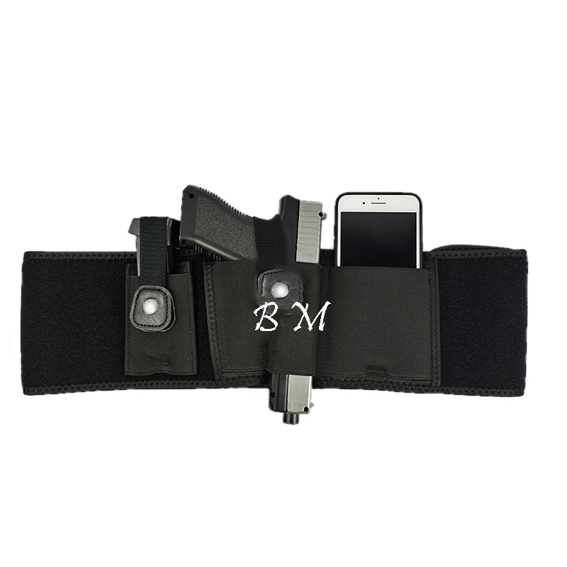 Оптом Регулируемый Неопреновый Универсальный скрытый пояс для живота кобура поясная сумка Пистолет Ремень Кобура Универсальный