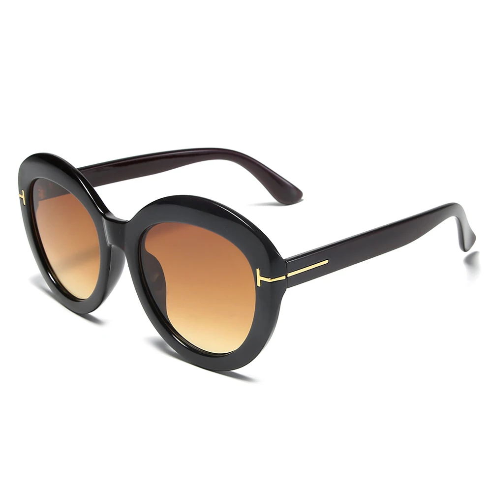 Keloyi Sunglasses Women Gradual PC Fashion UV400 Girl Pink Plastic Gradient Unisex Round