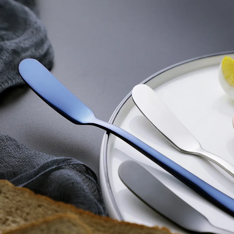 Colorful Household Stainless Steel Butter Knife Dinner Snives (K001)