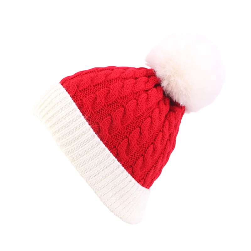 New Design Winter Hats Christmas Popular Color blocking Caps Unisex Different Type Warm Hats