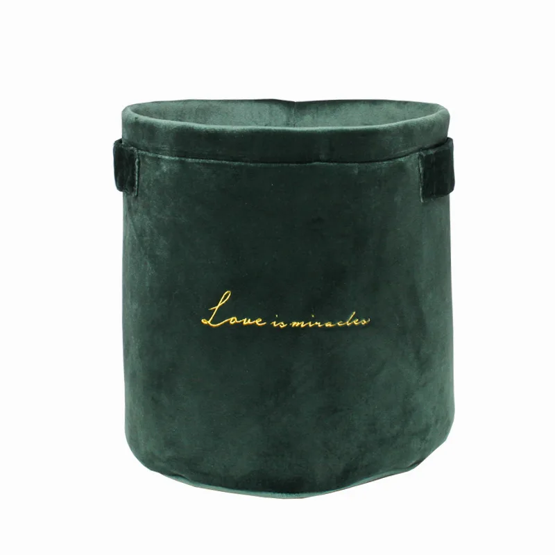 Nordic large storage box velvet finishing box books snacks sundries clothes storage box fabric
