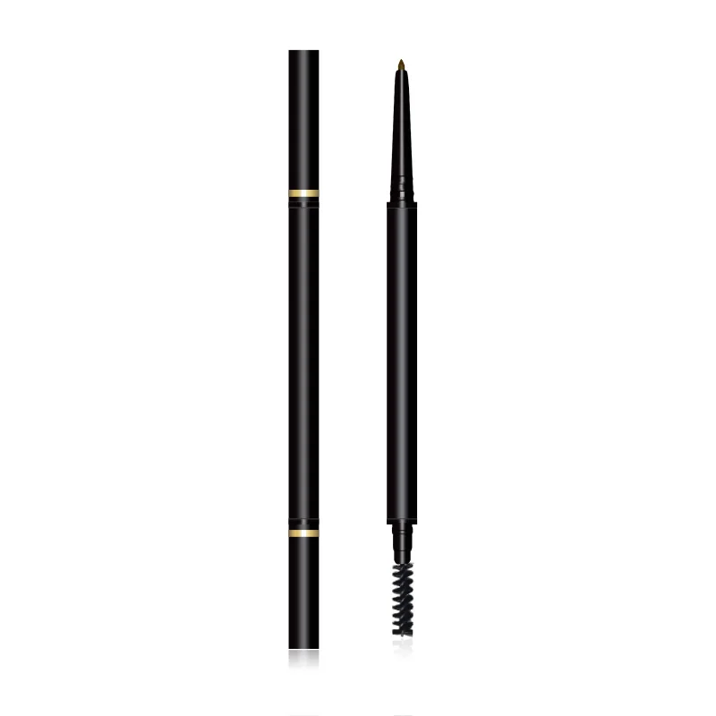 OEM factory production Private Label Makeup Automatic Super Thin Waterproof Eyebrow Pencil With Eye Brow Brush