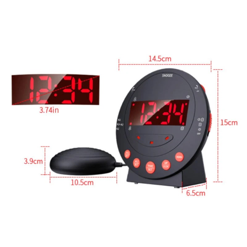 Lcd Clock Desk Time Decor Multi Unique Tables Clocks Alarm Custom Bedroom Digital Wholesale Black With Deaf Table Lcd Display Lu